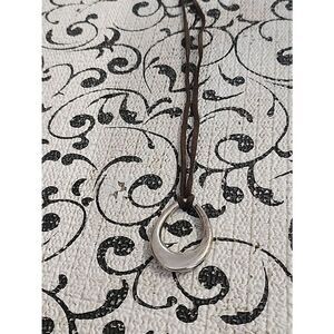 Premier Designs Brown Faux Leather Cord Necklace